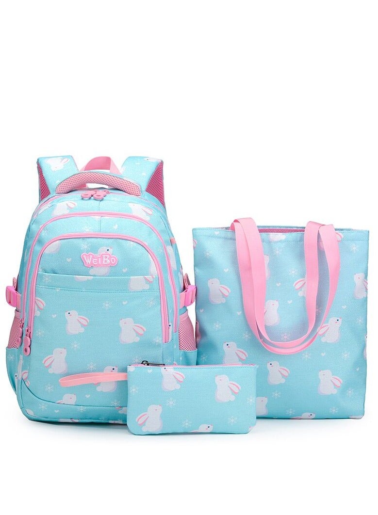3 Pcs School Bags , Large Capacity Student Bookbag, Includes Backpack, Lunch Bag and Pencil Case, School Supplies for Boys Girls Teens - Image 1