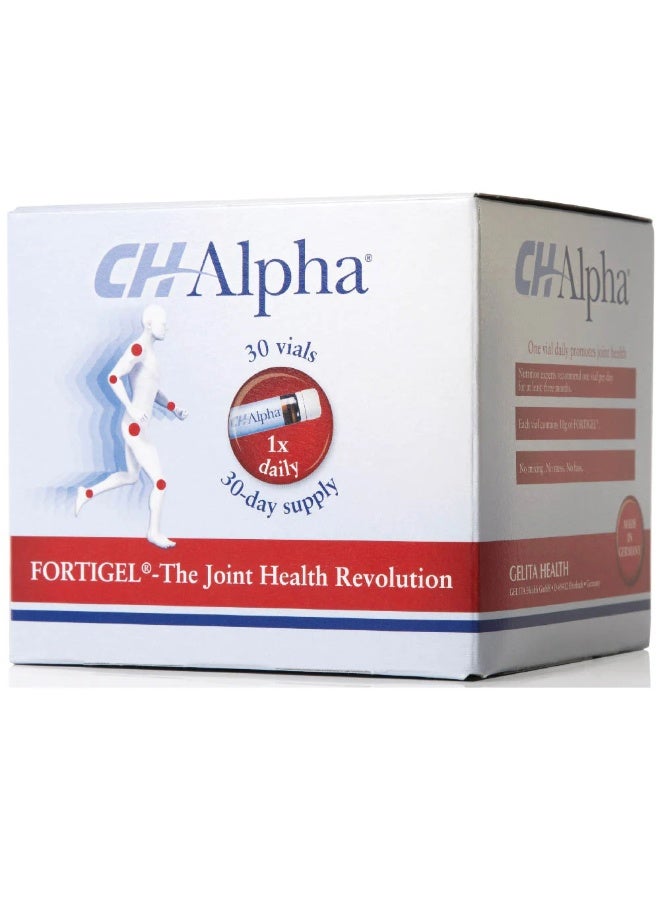 CH-Alpha collagen 30 Ampoules - Dietary Supplement - Help People with Chronic Joint Symptoms Improve Flexibility - Healthy Joints and Cartilage Collagen (30 x 25ml), 1 Vial Daily - Image 1