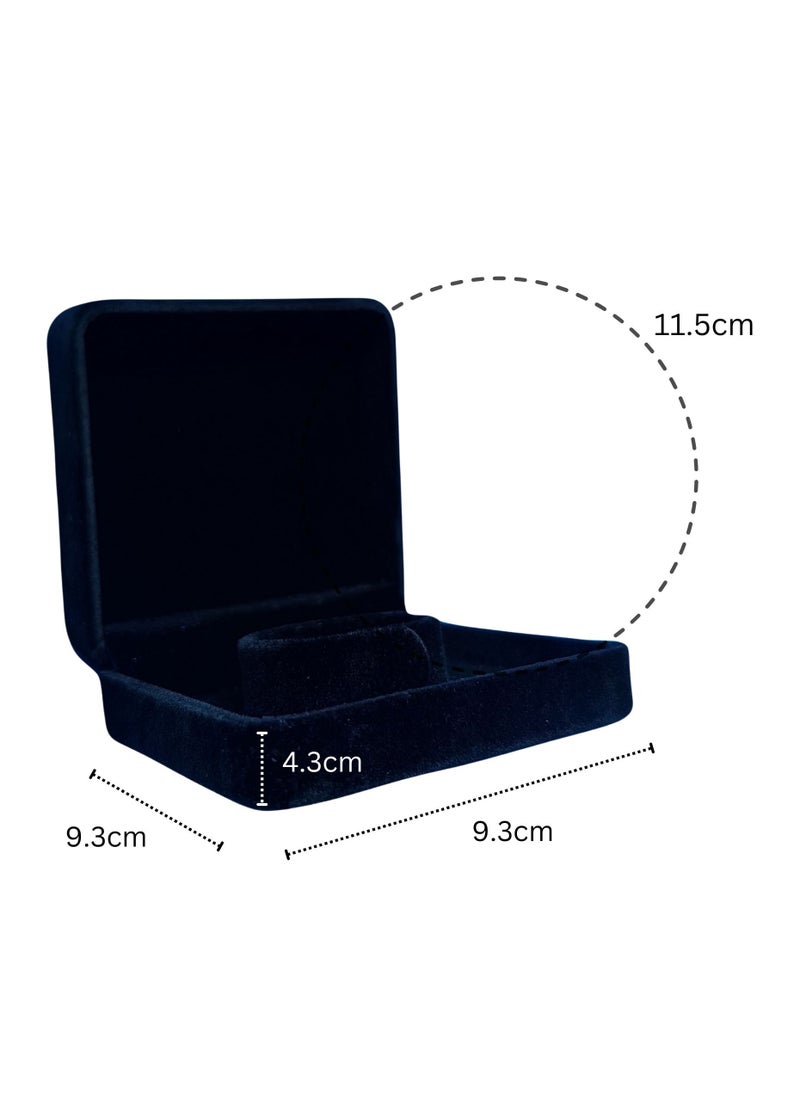 ORTUK 6pcs Velvet Bracelet Box Square Jewelry Box Bracelets Black Display Storage Case for Women, Bangle Storage Boxes, Jewellery Bracelet Holder Organizer for Wedding, Proposal Gift 9.3x9.3x4.3 cm  - Image 2