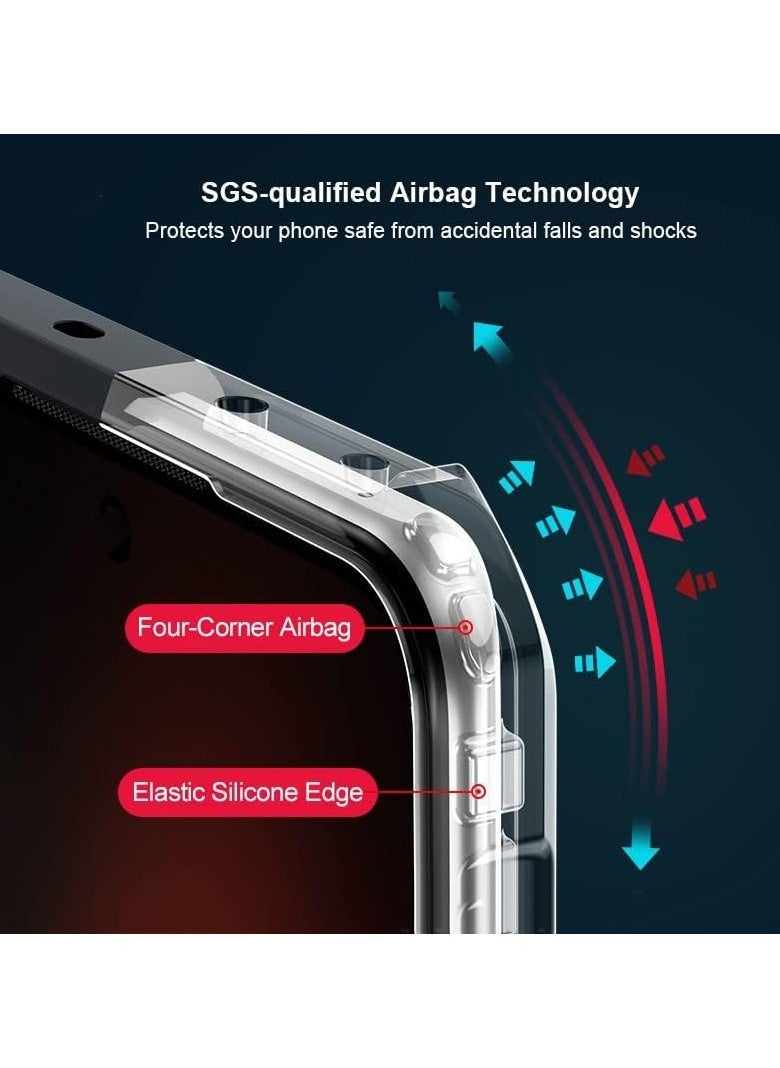 Magnetic Case Compatible with Asus ROG Phone 8 Pro Airbag Shockproof Camera Protection Back Stripe Clear Cover with Holder For ROG 8 Pro - pzsku/Z7FB6D1E271655A92B2D2Z/45/_/1708509118/8dbb1bfe-8833-4851-8379-9f46d8c01a0d