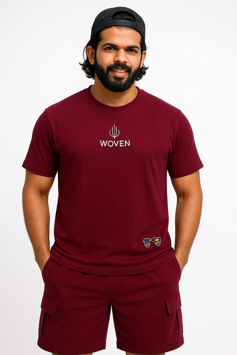 Woven Men's Summer Co-ord Casual Wear Set – Shirt & Shorts, All Sizes Available - Image 1