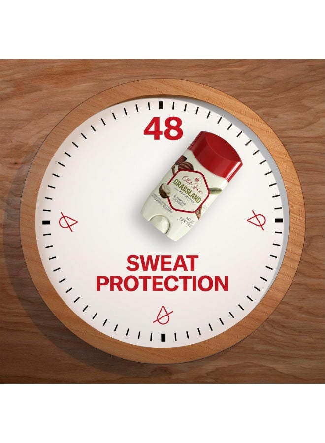 أولد سبايس مزيل عرق ومضاد للتعرق للرجال من أولد سبايس برائحة عشب المروج مع زبدة الشيا 73 غرام - Image 2