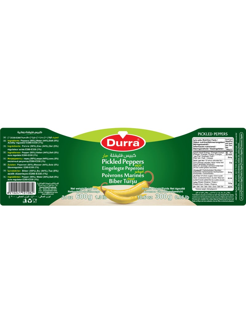 Durra Durra -Pickled Peppers 600g - Image 4