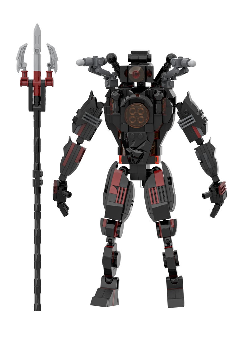 Skibidi Toilet Man Toy Building Blocks 473Pcs Titan Microphone Man Toy Ideas Toys Battle Horror Game Model Ideas Toys Gifts for Adult & Kids  - Image 3