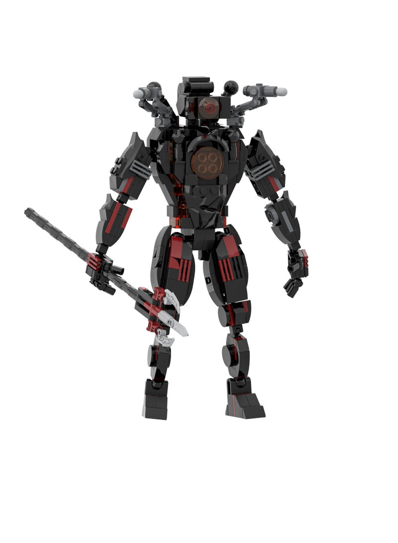 Skibidi Toilet Man Toy Building Blocks 473Pcs Titan Microphone Man Toy Ideas Toys Battle Horror Game Model Ideas Toys Gifts for Adult & Kids  - Image 4