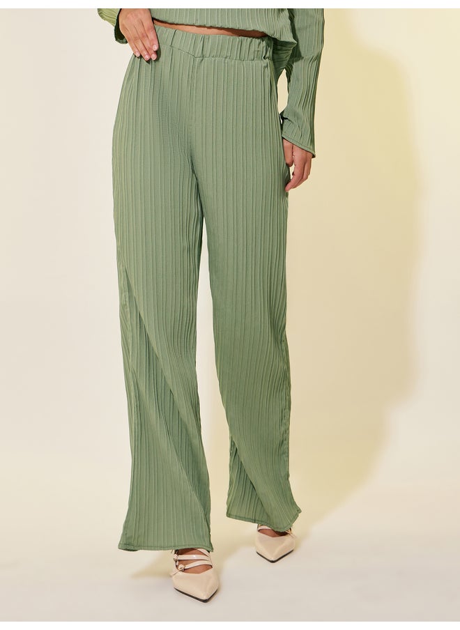 Take Two Take Two Textured V Neck Long Sleeve Top and Pants Co-Ords  - Image 5