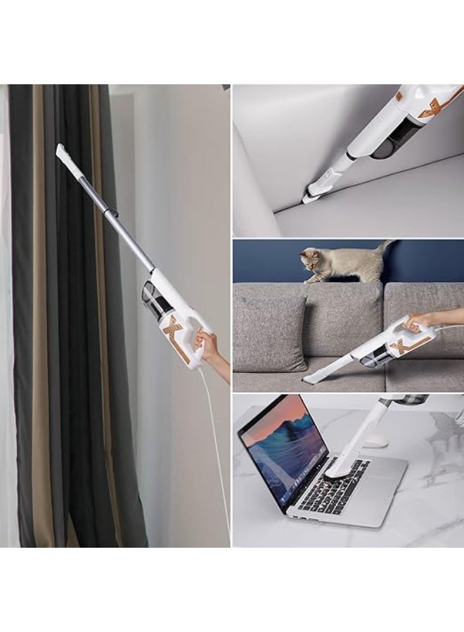 Xoopla Vacuum Cleaner, 5M Corded Stick Vacuum Cleaner, 650W 18KPa Suction with Multifunction Lightweight Handheld Stick Cleaner for Hard Floor/Carpet/Pet Hair (SV1300) - Image 2