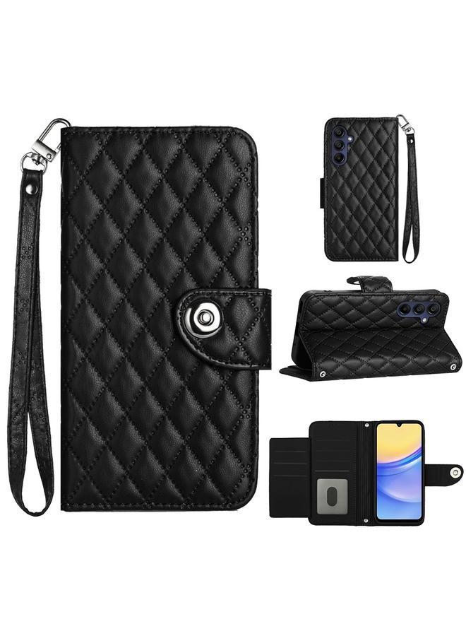 اس-توب جراب لهاتف Samsung Galaxy A35 جراب هاتف جلدي قلاب بملمس معيني مع حبل تعليق - Image 1