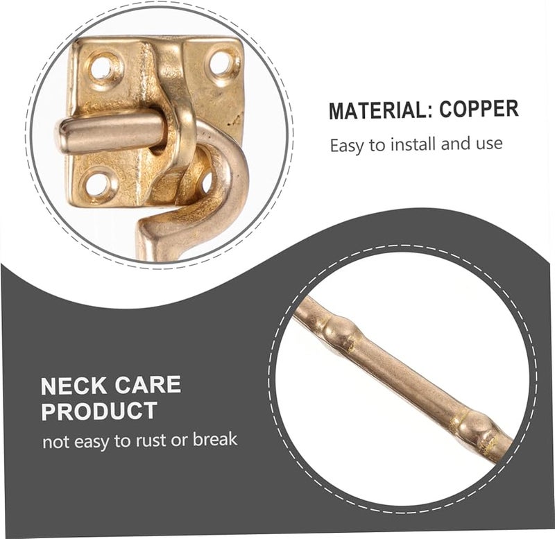 Antique Copper Window Hook Gold Vintage Windproof Door Buckle 18 5X3 2CM - Image 5