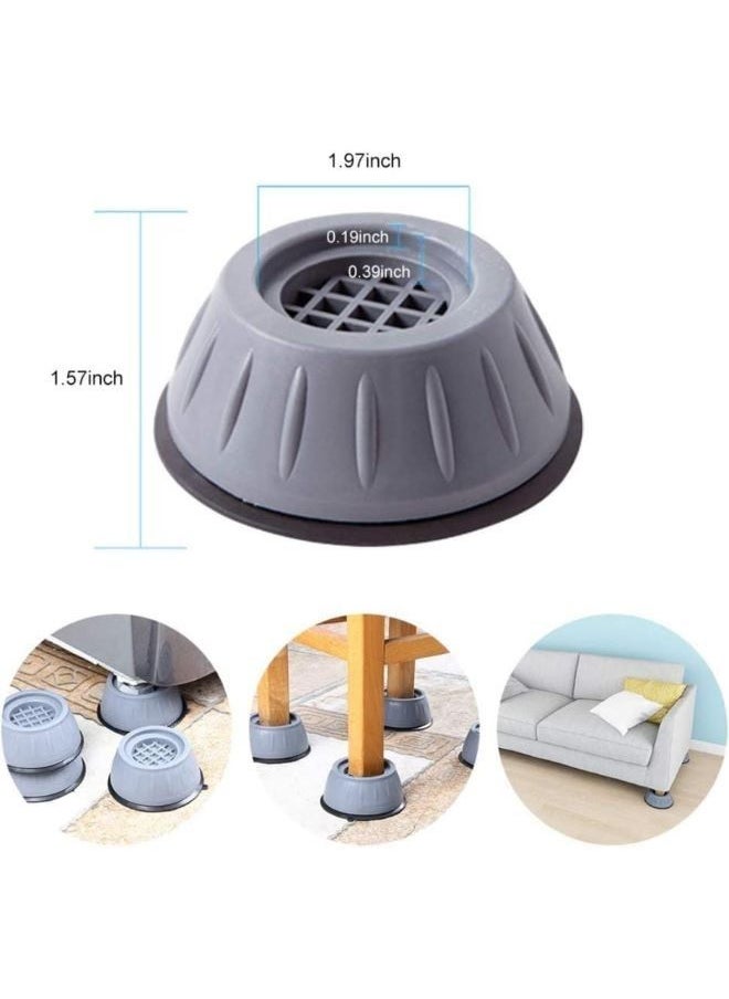 Generic - 4pcs Anti Vibration Pads for Washer Dryer Shock and Noise Cancellation Washing Machine Stand to Prevent Shifting Shaking Walking for Home - Image 1