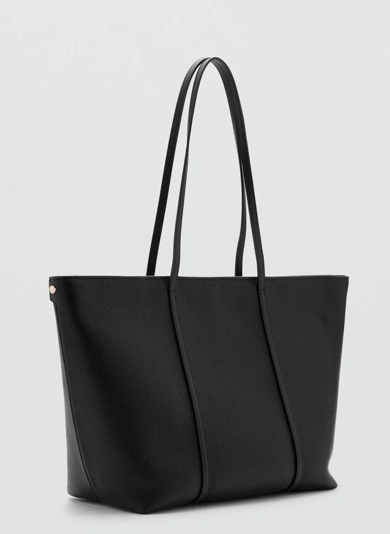 MANGO Shopper Bag With Double Handle