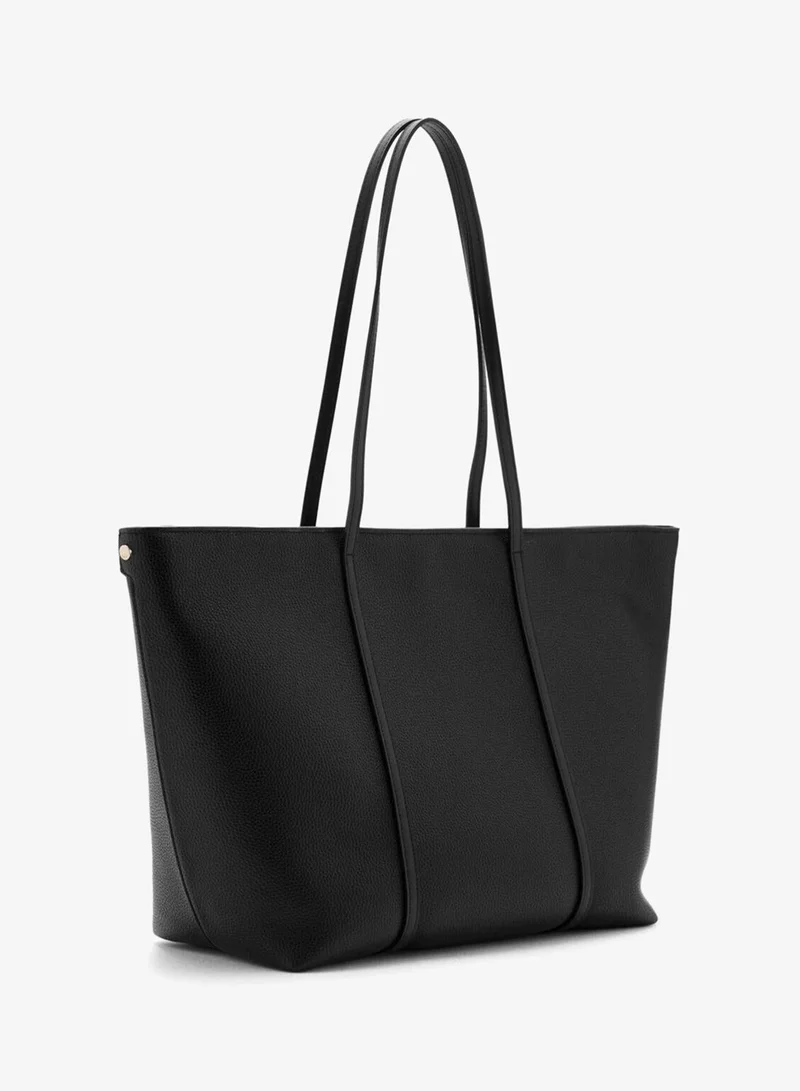MANGO Shopper Bag With Double Handle