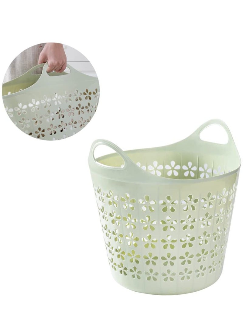 VIO Flexi Plastic Laundry Bin Multi Purpose Flexible Laundry Storage Basket Hamper Light Weight and Durable Large Dirty Clothes Organizer Basket with Handles 40 Litre Toys Soft Toys Bin  - Image 3