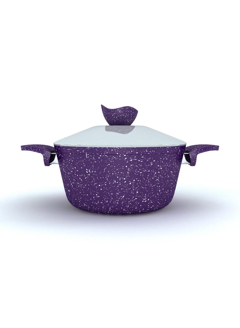 LAZORD Granite Pro Cookware Set - 9 Pcs - Purple - Image 2