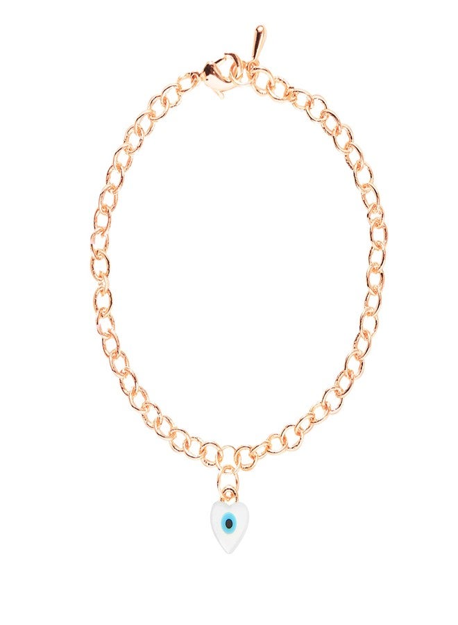 MINUTIAE Rose Gold-Plated Motif Chain Anklet for Women's & Girls_MNT0396HT_RG - Image 1