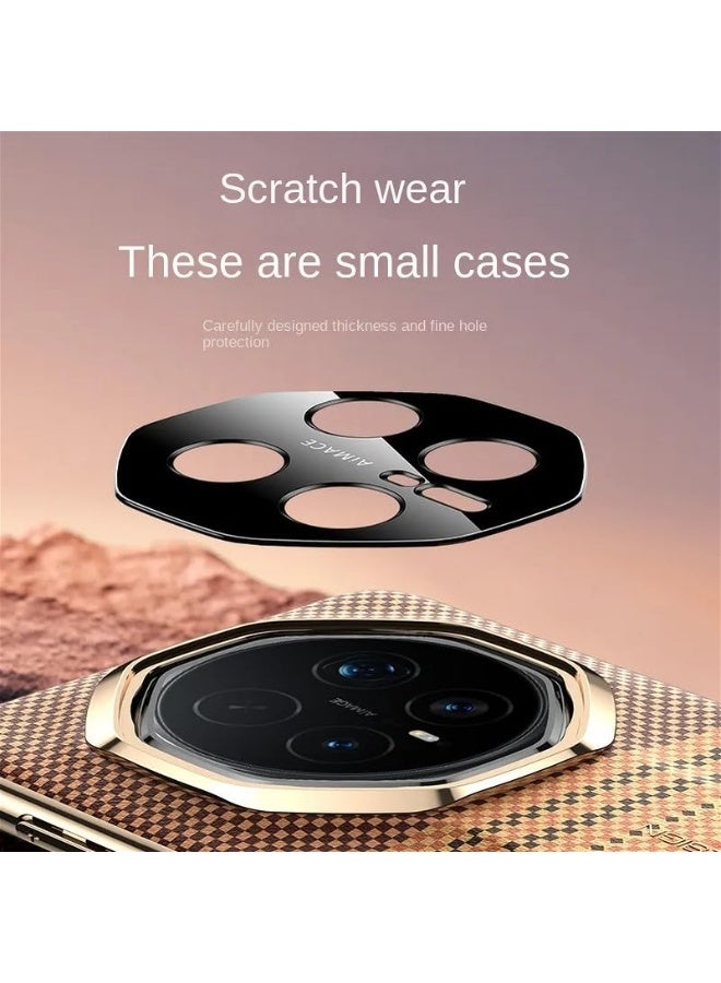 general Carbon Fiber Case Compatible with Honor Magic 8 Pro, 3D Color Carved Plain Leather Shell, Ultra-thin Matte Anti Shock and Anti Fall Flip Cover for Honor Magic 8 Pro - Image 3