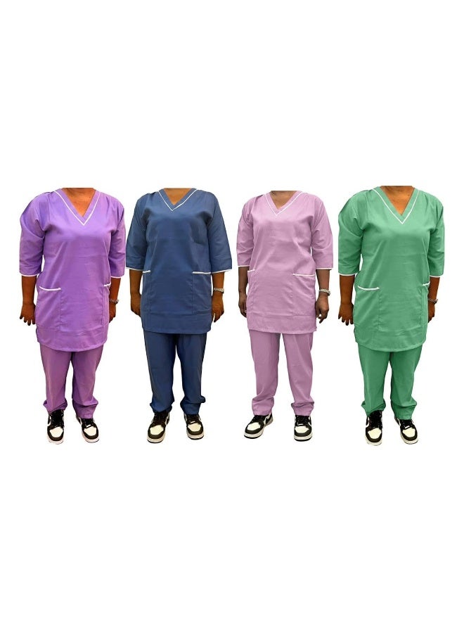 4 Pieces Uniform Cleaning Suit for Domestic Workers - Image 1