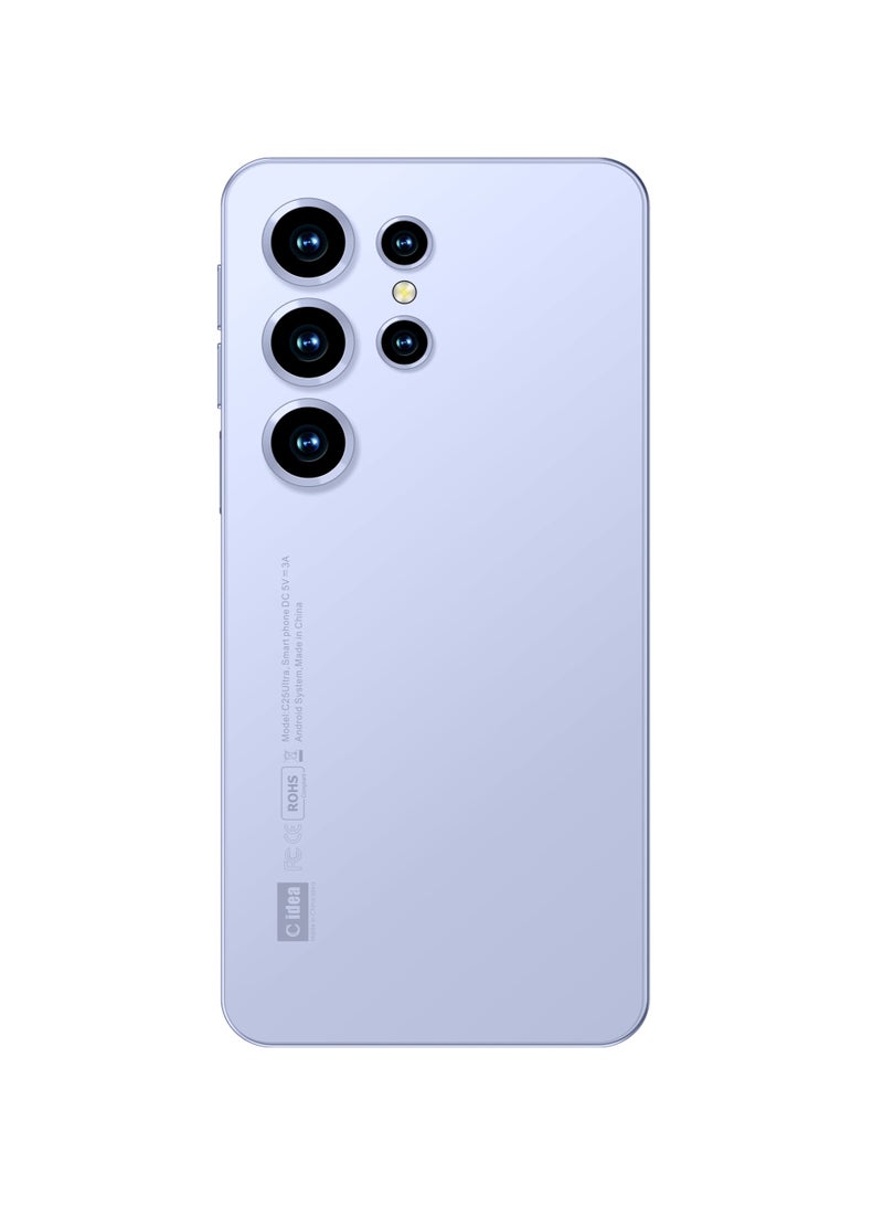 C idea C25 Ultra Smart Phone 6.8 inch Display 6GB RAM 64GB ROM Android Mobile 5MP+13MP Camera Face unlock 5800mAh Blue - Image 3