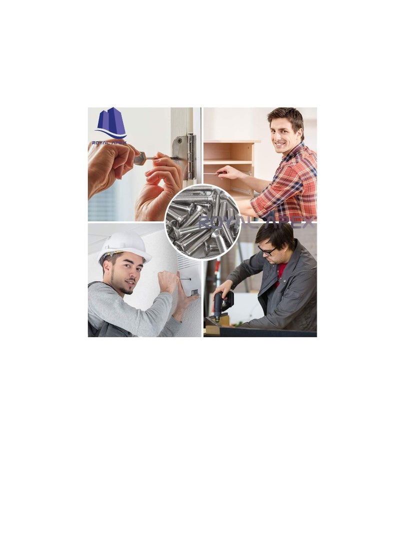 Machine Screw CSK Philip & Countersunk Head for DIY Electrical & Kitchen Furniture Pull Cabinet Door Handles Pack of 25 (M6 X 100 MM) - Image 2