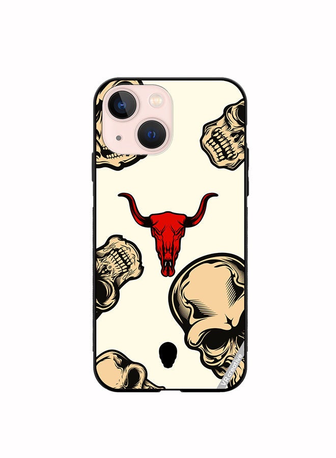VR CREATIVE Protective Case Cover For Apple iPhone 13 mini Skulls Design Multicolour - Image 1