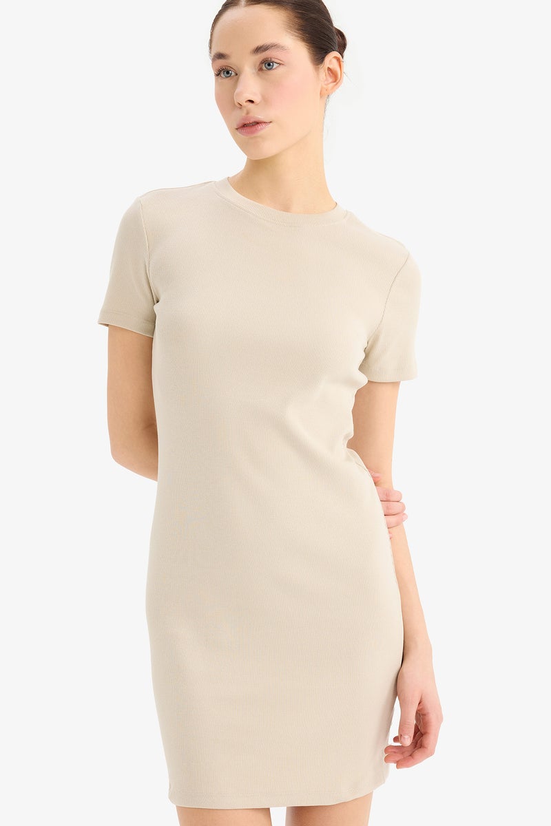 DeFacto Woman Bodycon Crew Neck Camisole Mini Dress - Image 2