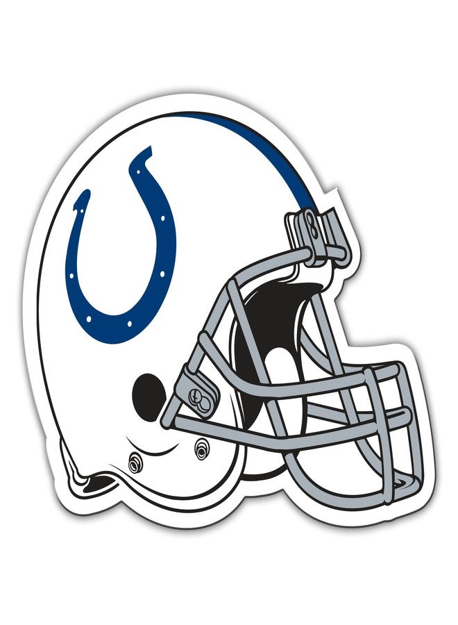 Fremont Die NFL Indianapolis Colts Vinyl Helmet Magnet, 12", Team Colors - Image 2