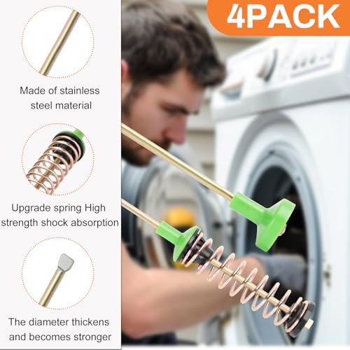 Casmer Upgrade DC97-16350Y Washer Suspension Rods(27.6), Replace DC97-16350V DC97-18610C Samsung Washer Suspension Rods, Compatible with WA54R7600AC, WA52A5500AV, WA45K7600AW, WA54R7200AW, WA54R7600AV - Image 3