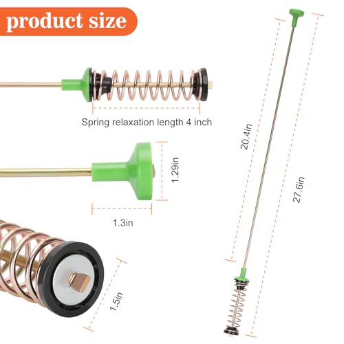 Casmer Upgrade DC97-16350Y Washer Suspension Rods(27.6), Replace DC97-16350V DC97-18610C Samsung Washer Suspension Rods, Compatible with WA54R7600AC, WA52A5500AV, WA45K7600AW, WA54R7200AW, WA54R7600AV - Image 5