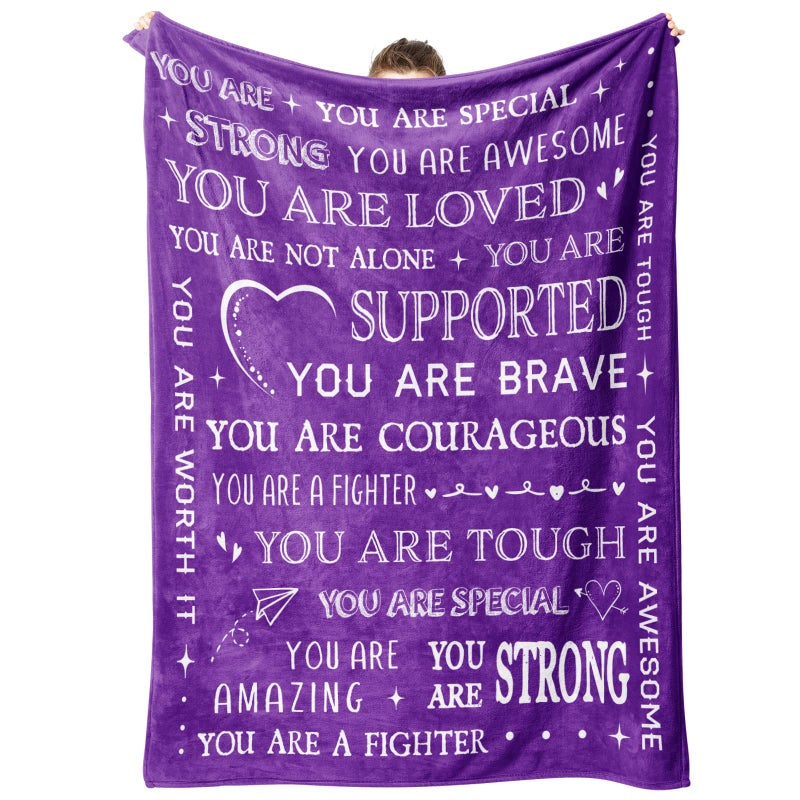 SteadStyle Blanket Gifts for Women Get Well Blanket Inspirational Gift for Her Him Feel Better After Surgery Gift Thinking of You Present for Mom Friend Sister Daughter 60 x 50