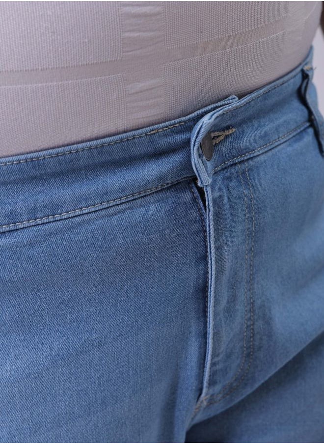 HARDSODA Men Plus Size Vintage Straight Fit Solid Mid-Rise Stretchable Jeans  - Image 5