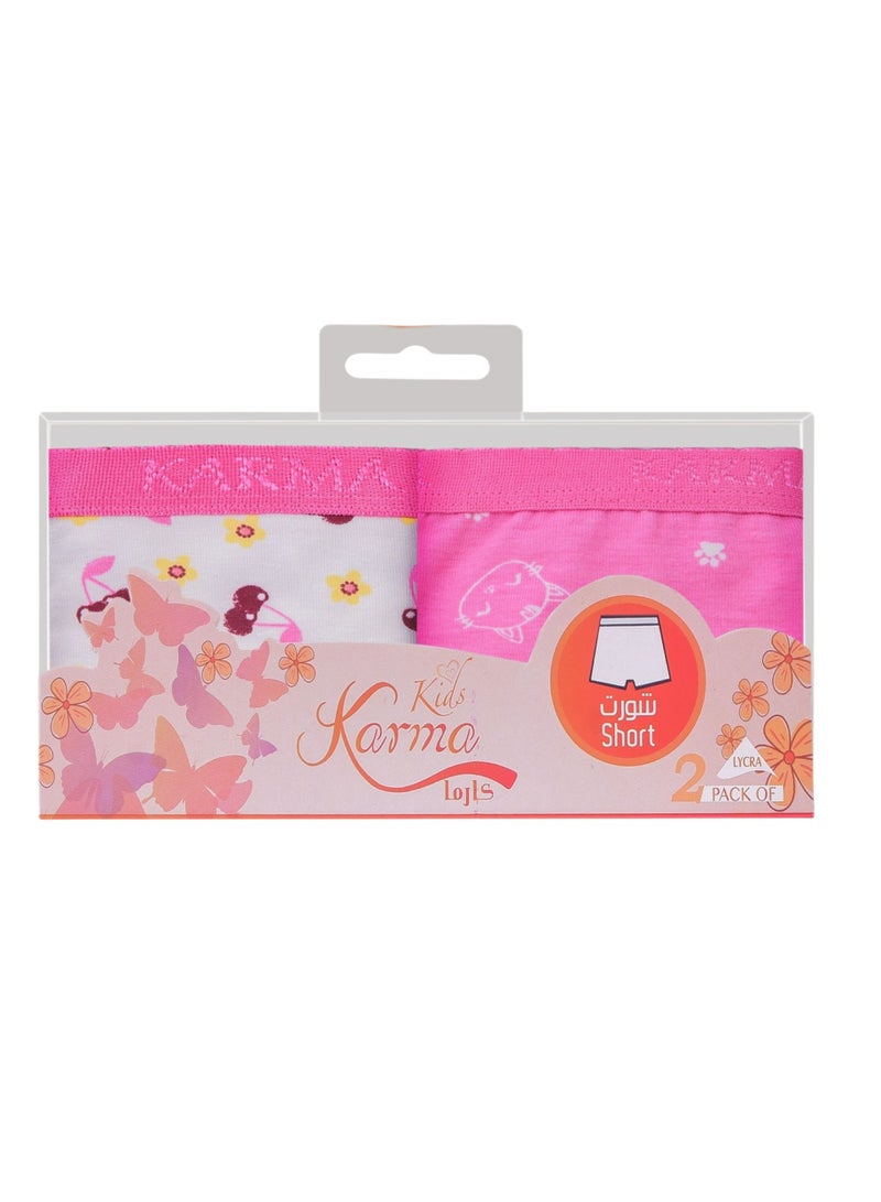 Karma Pack Of 2 Cotton Hot Short Underwear For Girls  - Image 4
