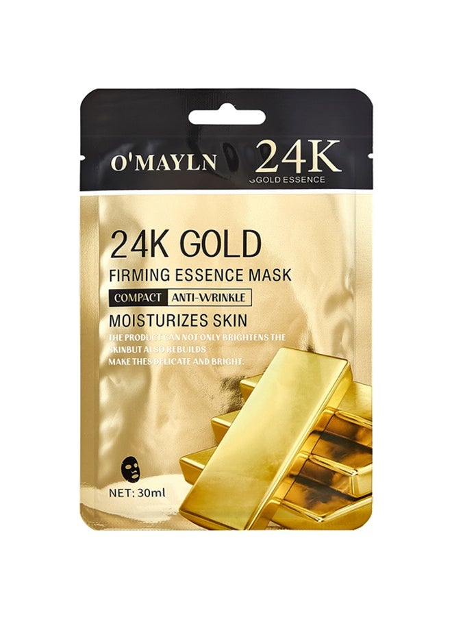 O'Mayln - Facial Mask Hydrating Sheet Mask 24K Gold Mask Collagen Face Anti-aging Hydrating Face Mask Clarifying Nourishing Firming Beauty Facial - Image 1