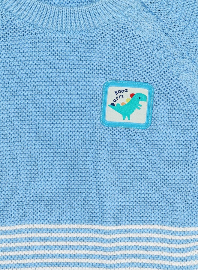 Hamleys H by Hamleys Baby-Boy's Cotton Blend Round Neck Sweaters (BBHAAA25_Blue - Image 4
