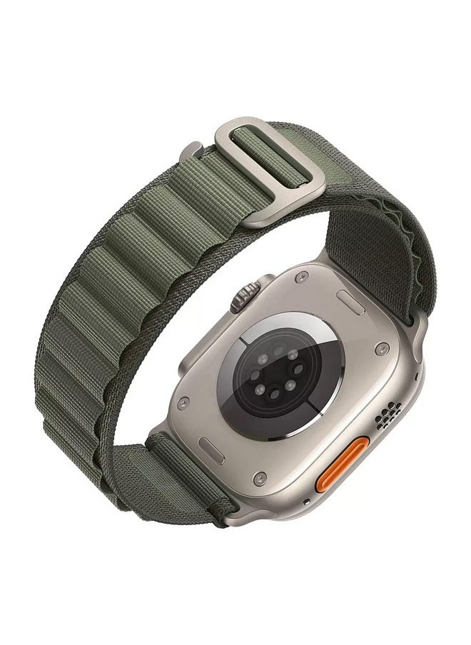 DailyObjects DailyObjects Green Ridge Loop Watchband Compatible with Apple Watch (42/44/45/49mm) For Ultra 2/Ultra, Series 9 8 7 6 5 4 3 SE SE2 (Watch not Included)  - Image 5