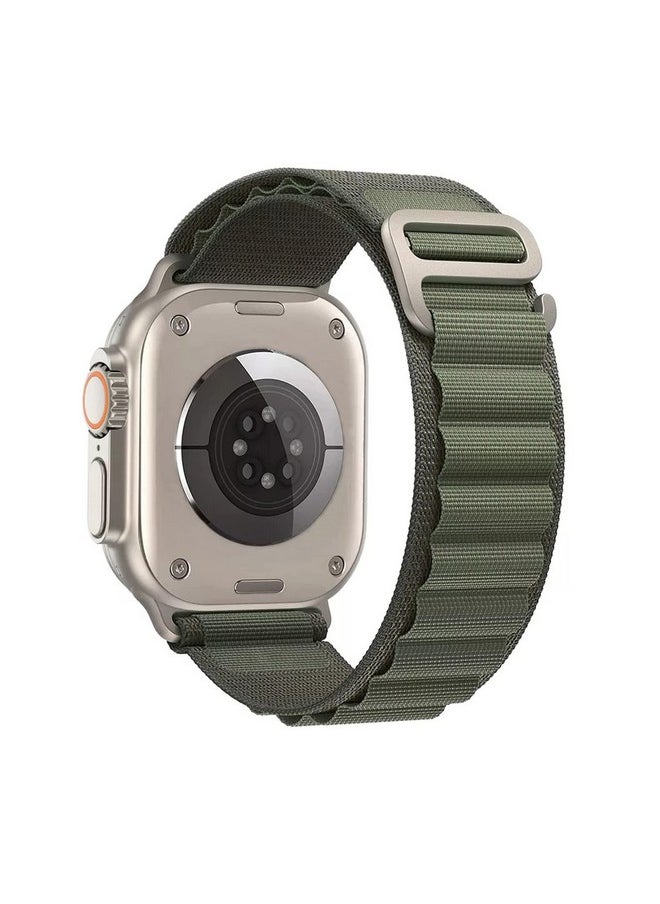 DailyObjects DailyObjects Green Ridge Loop Watchband Compatible with Apple Watch (42/44/45/49mm) For Ultra 2/Ultra, Series 9 8 7 6 5 4 3 SE SE2 (Watch not Included)  - Image 1