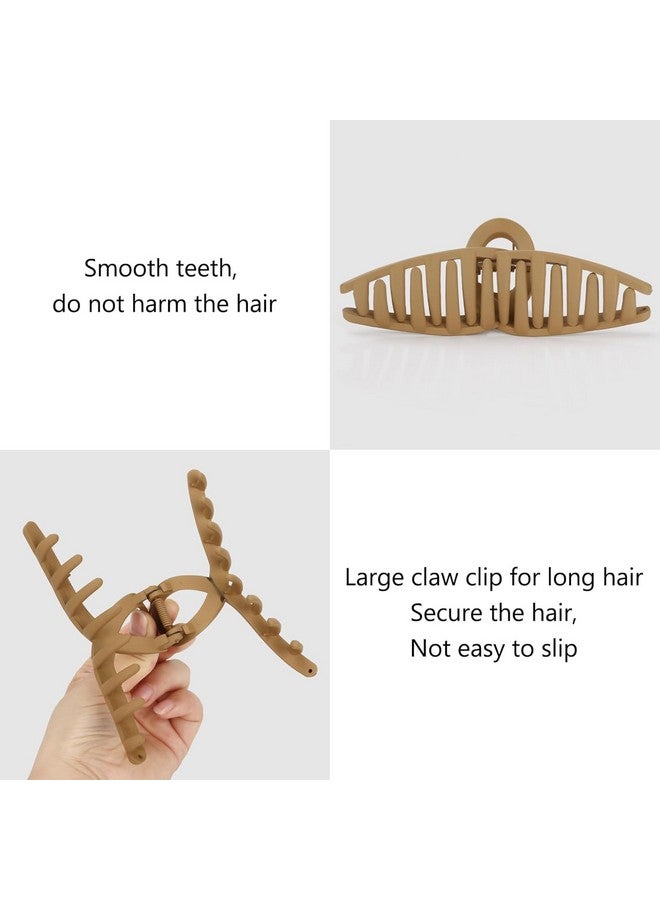 BIG BOX 4 pcs Claw Hair Clips for Women Thick Hair - Big Butterfly Claw Clips for Grils long hair Cute Jaw Clips for Curly Hair Strong Hold Durable Matte Hair Clamps - Image 3