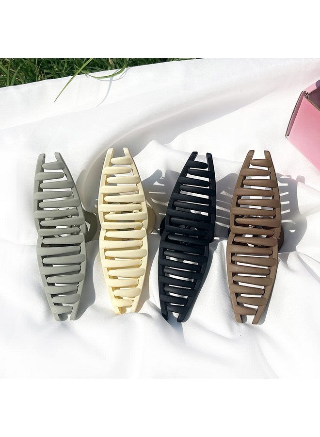 BIG BOX 4 pcs Claw Hair Clips for Women Thick Hair - Big Butterfly Claw Clips for Grils long hair Cute Jaw Clips for Curly Hair Strong Hold Durable Matte Hair Clamps - Image 4