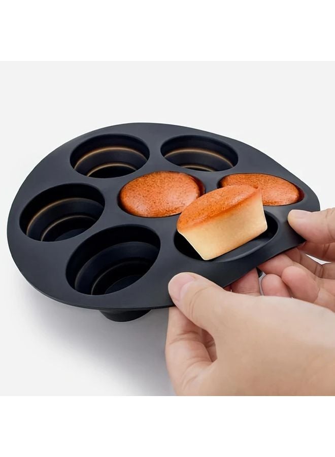 Pink Silicone Baking Mold For Air Fryer Pancake Cupcake Liners Easy Release - Image 2