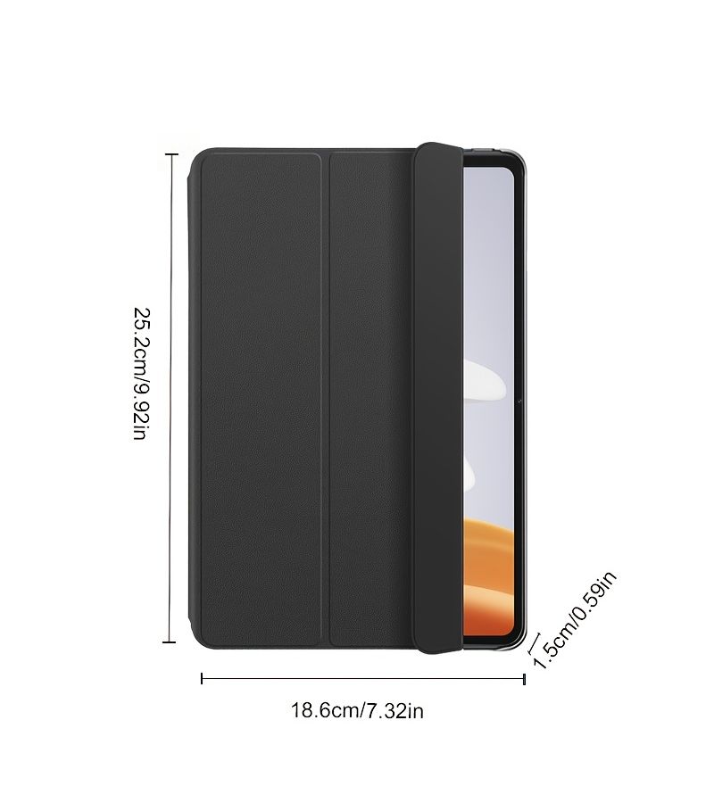 Slim Folding Case for OnePlus Pad Go Black Comfortable Touch Design - Image 2