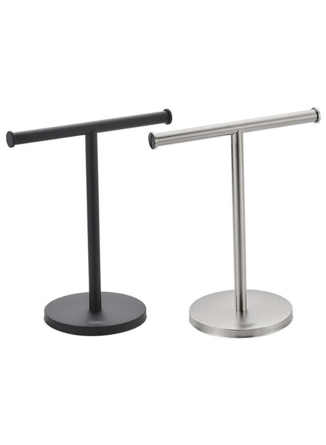 1PCS Heavy Weight Countertop Hand Towel Rack and Accessories Jewelry Stand (Color : Black) - Image 1