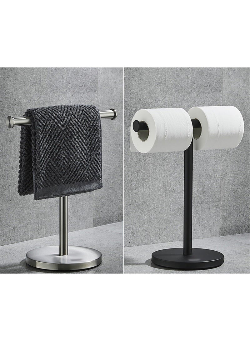 1PCS Heavy Weight Countertop Hand Towel Rack and Accessories Jewelry Stand (Color : Black) - Image 4