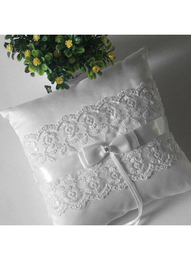 NIBEMINENT Satin Ring Wedding Décor Pillow  - Image 1