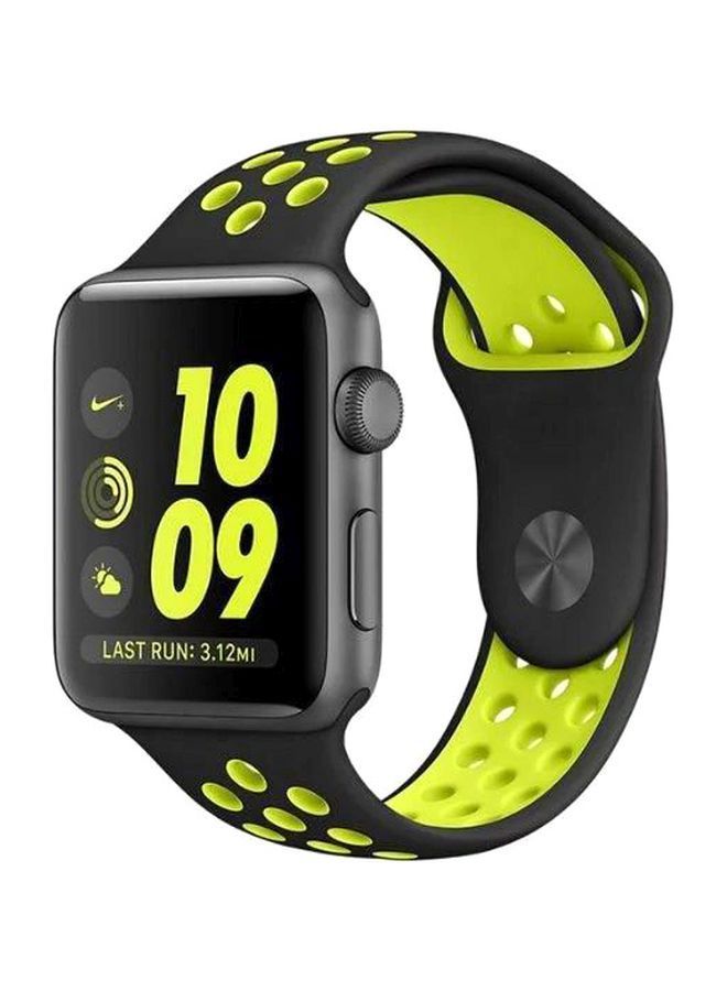 NIBEMINENT Replacement Band For Apple Watch Series 3/2/1 Black/Green