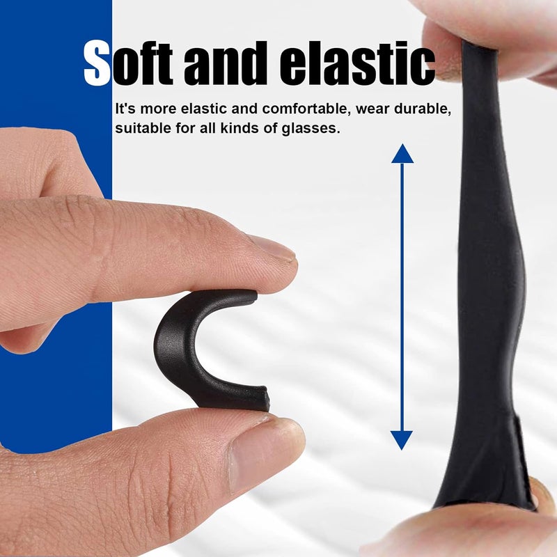 SMARTTOP Eyeglass Ear Grips -20 Pairs eye glasses ear grippers Anti-slip Holder, Silicone Ear Hook, glasses ear grip Sleeve Retainer for Sports Glasses, Sunglasses Reading glass - Image 3