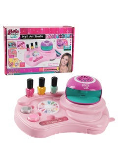 Kids Nail Polish Set, for Girls Nail Art Kits with Quickly Nail Dryer Non-Toxic & Peel Off Nail Polish for Kids Gift for Girls