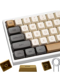 SEEFY Retro Keycaps 125 Keys Custom Gaming Keycaps PBT Dye-Sublimation XDA Profile ANSI US Layout for Cherry MX Switches 61 64 68 98 104 108 Mechanical Keyboard
