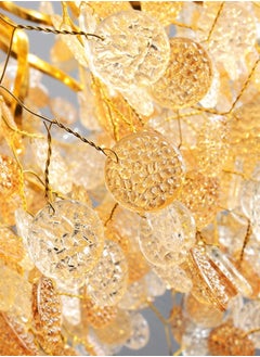 ماركة غير محددة ثرياء علاقي مودرن كرستال شكل قروش مقاس القطر 80 سم ذهبي  - Image 5