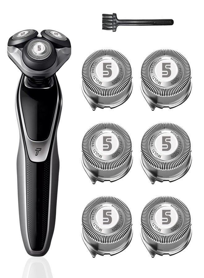 tuokiy SH50 Replacement Heads for Philips Norelco Replacement Heads 5000 Series Shaver, Compatible with Philips Series 5000 (S5250, S5205, S5660/84, S5590/81,S5290/88,S5210/81, 6 pc-Pack - Image 1