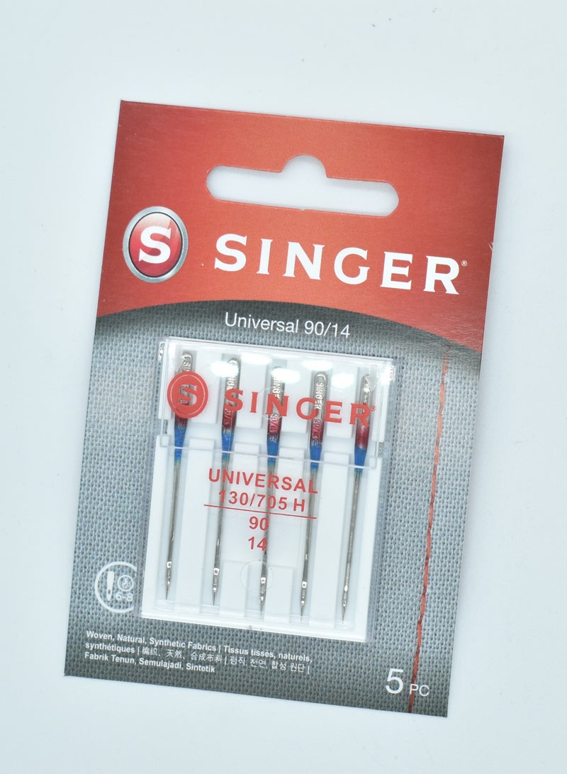 SINGER UNIVERSAL NEEDLES SIZE 90/14 (PACK OF 5 NEEDLE) BRAZIL