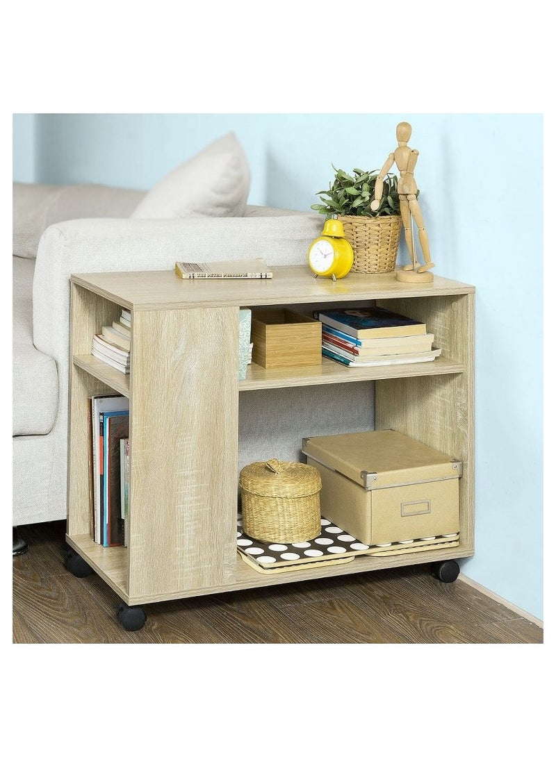 Home Gallery "home gallery Side Table with Storage Shelves  W70 X H61 X D35" - Image 1